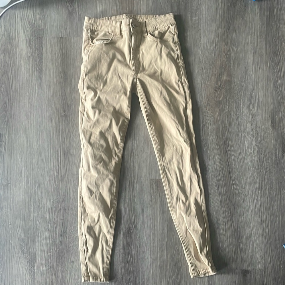 Khaki Pants. Jeggings. Super stretch. Size 2
